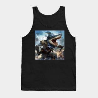 Shark Pirate Tank Top